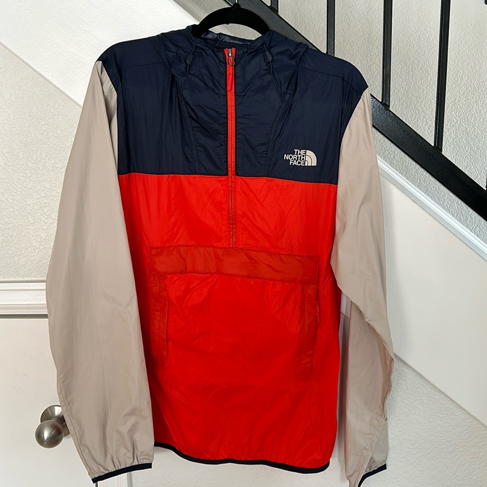North Face Tri-Colored Windbreaker